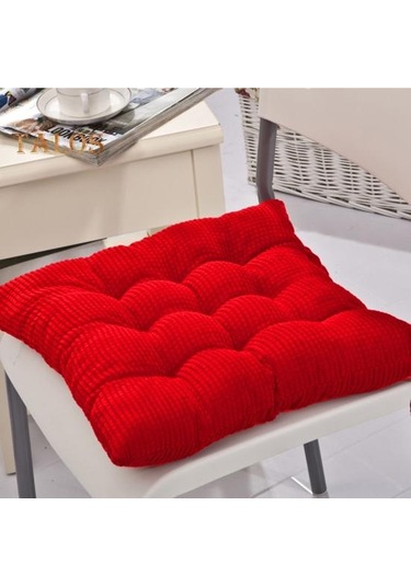 Turuncu Bellek Köpük Kaymaz Sandalye Minderi Tokalı Sabit Ribaund Pamuk Dolgu Yumuşak Rahat Koltuk Minderi
