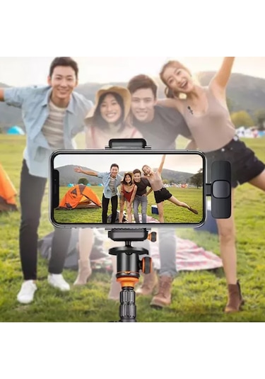 Type-c Kablosuz Gürültü Önleyicili USB C Vlog Yaka Mikrofonu