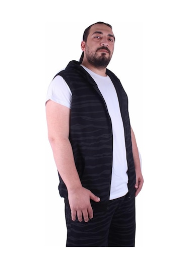 Starbattal Büyük Beden Unisex Yelek 23600 Sıyah 3Xl