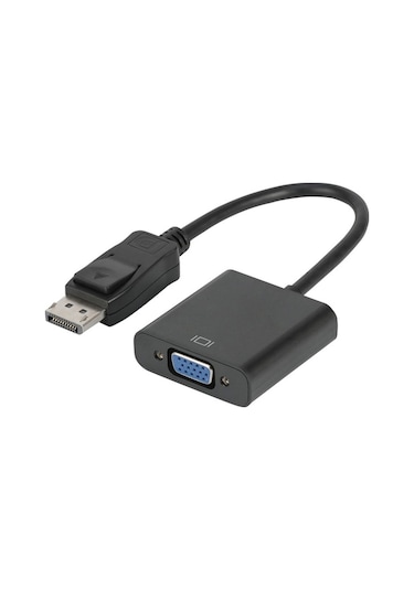POWERMASTER PM-16261 DISPLAY PORT ERKEK TO VGA DİŞİ 10 CM ÇEVİRİCİ KABLO