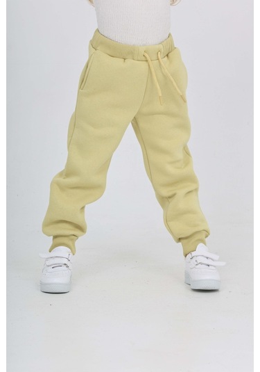 Toontoy Kız Çocuk Kabaran Yıldız Baskılı Eşofman Alt Açık Yeşil