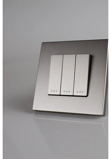 Vo'stabl Işıklı Olmayan Gri Plastik Üçlü Düğmeli Anahtar 154091725