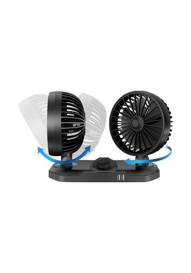 Taşınabilir Araca Monte Yüksek Rüzgarlı Çok Fonksiyonlu Usb24v Elektrikli Fan