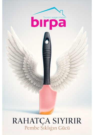 Soft Grip Silikon Spatula Paslanmaz Çelik