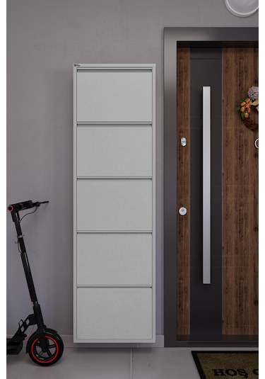 Ceha 5'li Metal Ayakkabılık - Gri K.AYK-5 /AB7035