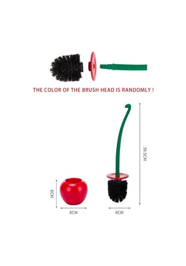 Güzel Kiraz Şekli Lavabo Fırçası Tuvalet Fırçası Ve Amp Tutucu Seti Yaratıcı Temizleme Aracı Plastik Banyo Aksesuarları Kırmızı Yeşil Tuvalet Fırçası Tutucular Altın