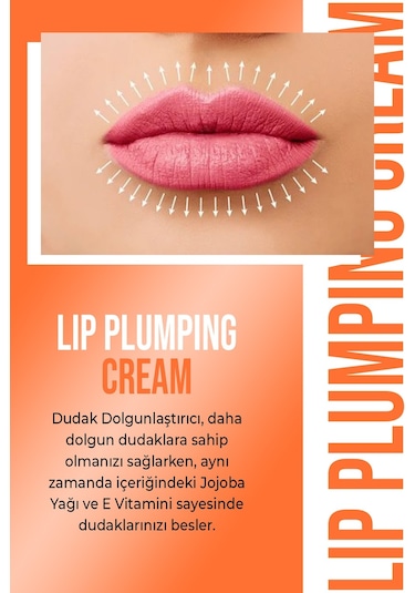 New Well Lip Plumping Sun Orange Dudak Dolgunlaştırıcı Krem 5 ML