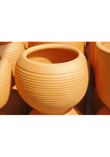 Antik Saksı 2 Adet - El Yapımı Doğal Çömlek (485408617)