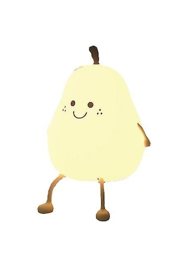 Çocuk Odası İçin Gece Lambası, Sevimli Gece Lambası Silikon Kendin Yap Armut Lambası Erkek Çocuklar Kızlar İçin, 7 Led Renk Değiştiren Musluk Kontrolü Taşınabilir Bebek Odası Gece Lambası Diğer