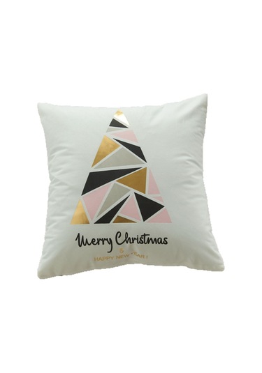 Cartoon Hand-painted Style Christmas Decorative Pillow No.145 Ekru