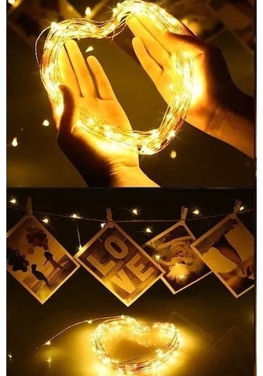 3 Modlu Pilli Peri Led Dekoratif Aydınlatma Gün Işığı Süs 10'LU Gün Işığı