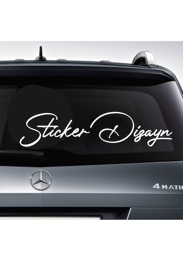 Kişiye Özel Yazı Sticker, Ad Soyad Sticker, İsim Soyisim Sticker, Araba Oto Motosiklet Sticker 02513 20 Cm