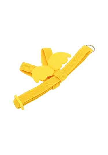 Moveevo Kuş Uçuş Tasma, Lateks İpek Esnek Kemer, Canavar Kuşları İçin Antrenman Ve Uçuş İçin Hafif Tekerlek, Sarı Renk