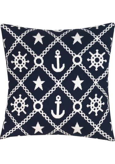 Marin Desen Triko Kırlent Kılıfı (507001515) 45X45