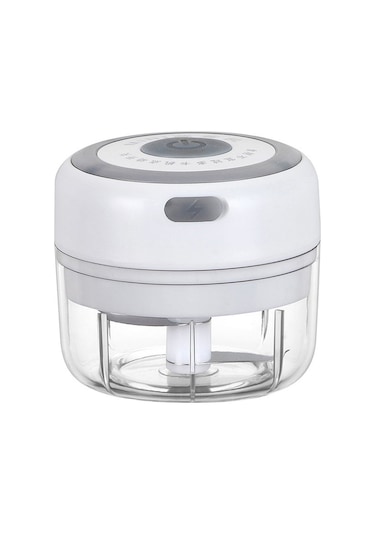 Cbtx Elektrikli Usb Şarj Edilebilir Paslanmaz Çelik Kırma Sarımsak Soyma Cihazı Kablosuz Mini Sarımsak Kesici Beyaz