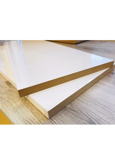 Mdf Raf 40 X 80 Cm Beyaz Renk / 4 Tarafı Pvc Bantlı