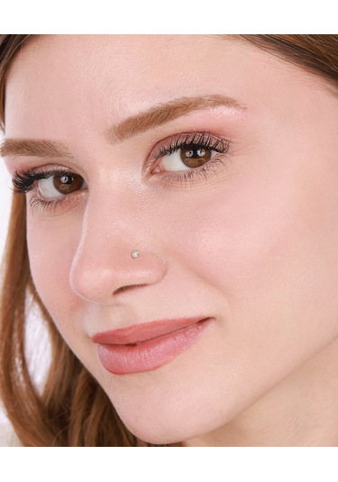 Zarif Beyaz Taşlı Gümüş Oval Hızma