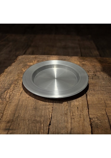 2'li Alüminyum Künefe Tabağı 17,20 Cm Gümüş