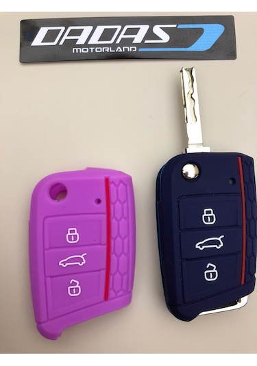 Vw Tiguan Caravelle Skoda Seat Slikon Anahtar Kılıfı Koruma