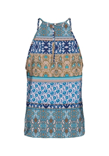 Only Onlalma Lıfe Vıs S/l Keyhole Top Aopmavi 001