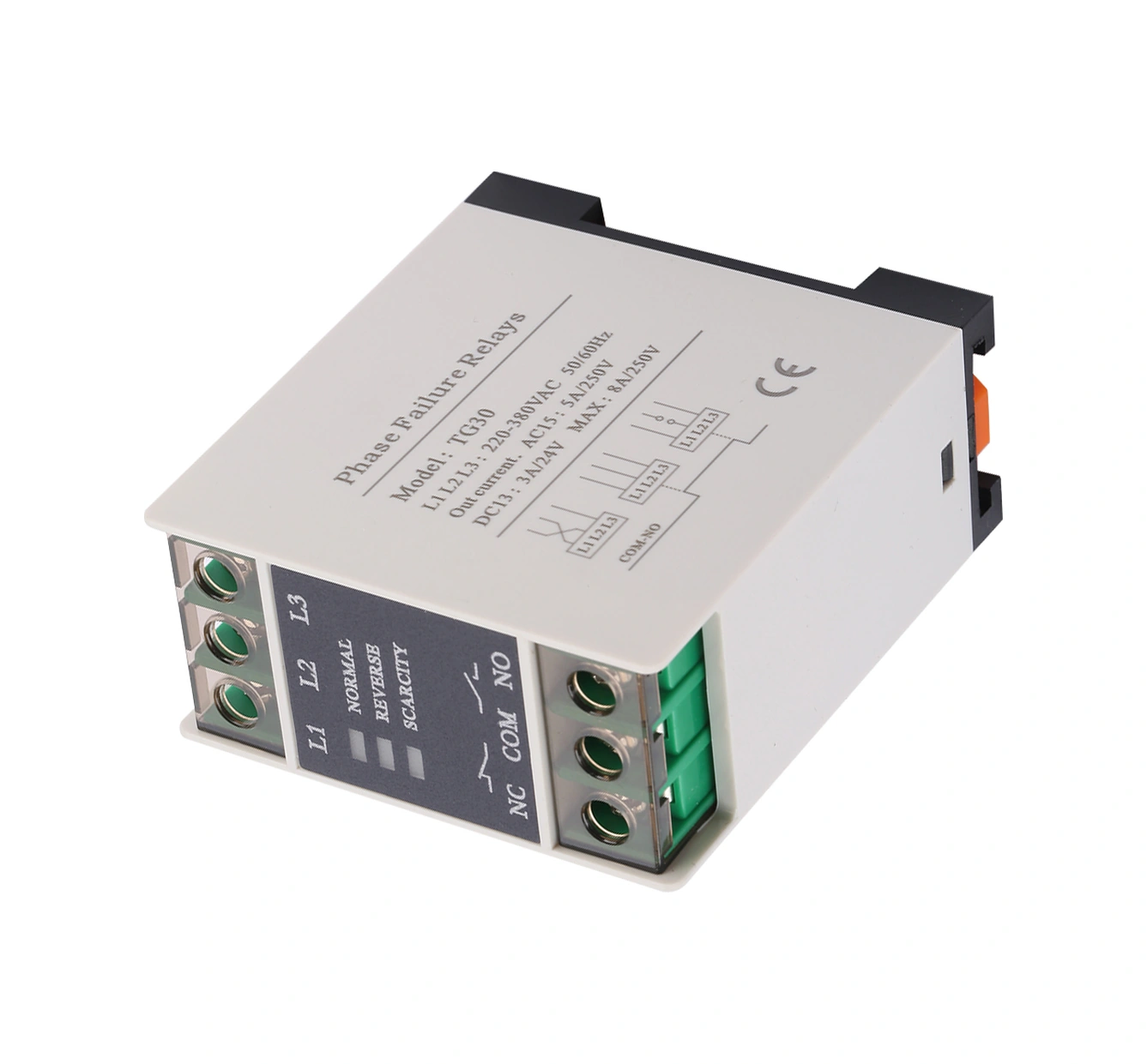 Tenfowee Tg30 3 Fazlı 220-380vac Faz Sırası Koruyucu - Faz Kaybı, Ters Faz Ve Dengesizlik Koruma