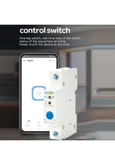 Konesam Akıllı Wifi Devre Kesici: Ewelink Uygulaması İle Uzaktan Kontrol, Zamanlayıcı Ve Ses Komutlarıyla Uyumlu 1p-16a