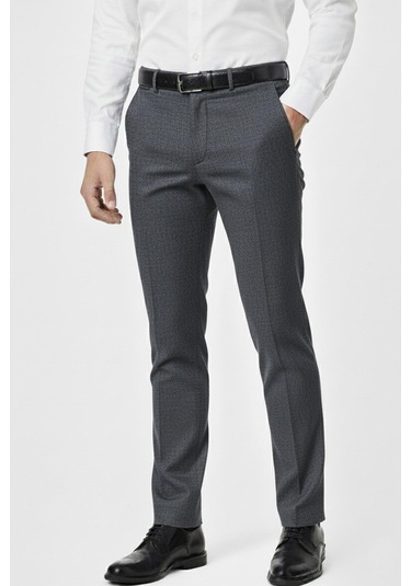 Erkek Regular Fit Kumaş Pantolon Likra Kumaş Bgl-st05034 Lacivert