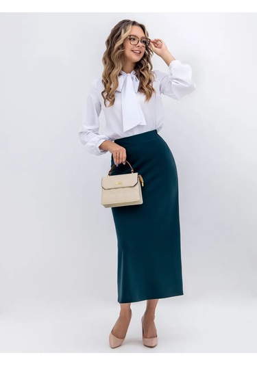 Sm.belıanını Lastikli Uzun Etek 261861028 Koyu Yeşil