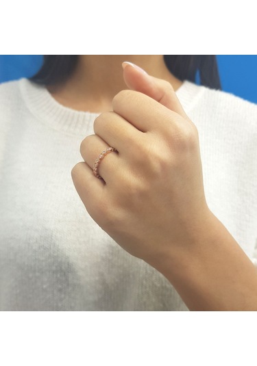 Lova Pırlanta Taşlı Bakru Yüzük - 1010216