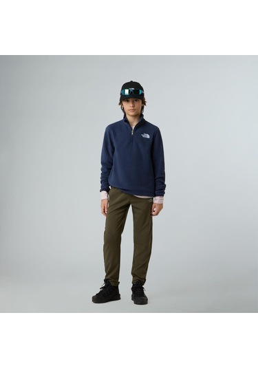 The North Face Teen Glacıer 1/4 Zıp Pullover Genç Ceketi Nf0a8cvg8k21 Lacivert