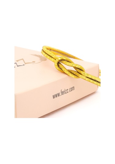 Altın Kaplama İmitasyon Aşk Düğümü Ajda Model Bilezik Blz-3120 Altın