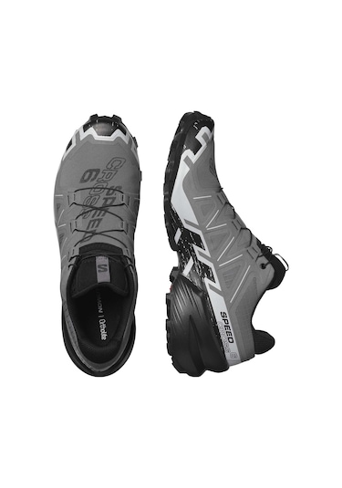Salomon Speedcross 6 Erkek Outdoor Ayakkabı L41738000 27124 Quiet Shade/black/pearl Blue Gri - Siyah