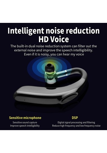 Flybuy Bluetooth 5.1 Tek Kulaklık Mikrofonlu Kablosuz Kulak Üstü Kulaklık, Kırmızı, Model Abc, Boyut M, Çalışma Yaşamı Uzun