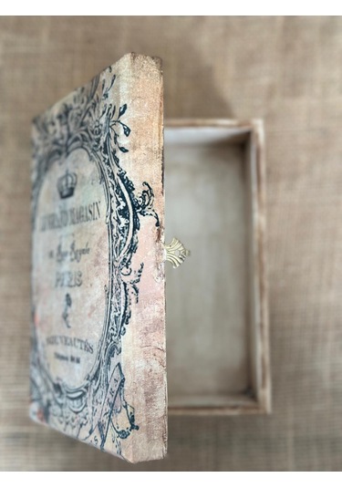 Dekoratif Vintage Saklama Kutusu, Ahşap Mücevher Kutusu, Ev Dekoru