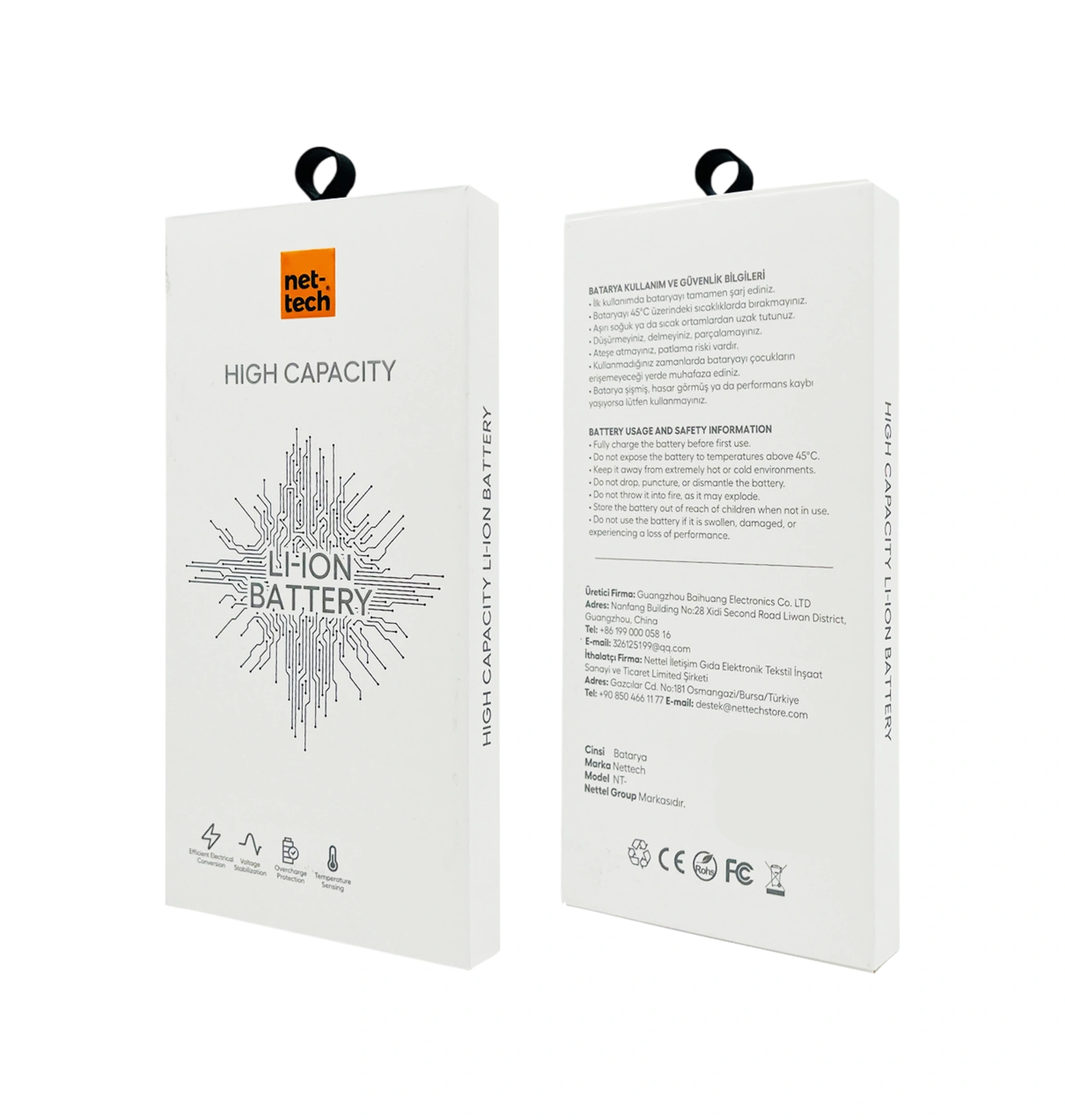 Teknonet Tecno Camon 20 Uyumlu Nettech Bl-49ot 5000 Mah Batarya - Siyah