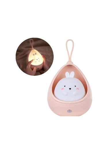 Homyl Sevimli Led Gece Lambası Masa Kabine Işık Usb Pembe Pembe
