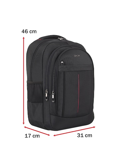 Dada 01 Siyah Laptop Sırt Çantası 15,6 İnç Usb Type-c Şarj Aparatı Darbe Emici Koruma