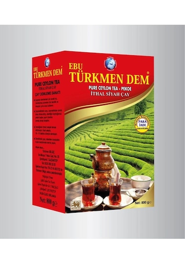 Ebu Türkmen Dem Çay Yeni Mahsul Doğal Taze Saf Sri Lanka Ithal Kaçak Çay 800 Gr