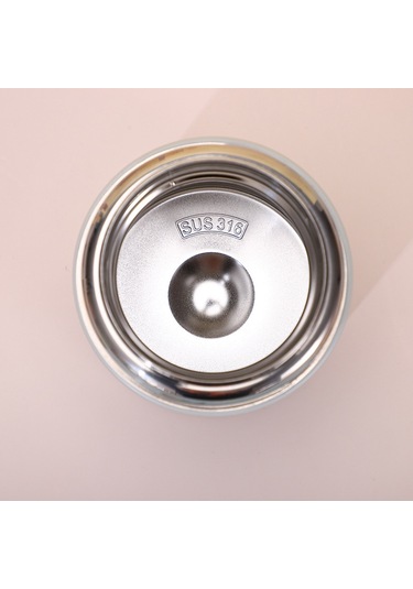 Tuomeng 316 Paslanmaz Çelik İns Tarzı Öğrenci Güveç Kabı Taşınabilir Termos Kova Pembe