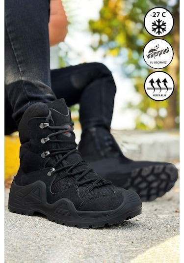 Big King Siyah Combat Gtx Waterproof Fermuarlı Bot Siyah
