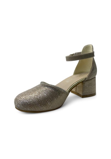 130 Kız Çocuk Topuklu Abiye Ayakkabı Altın
