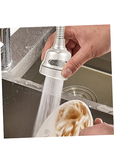 1 Bilgisayar Musluk Duş Musluk Püskürtücü Musluk Aksesuarı Gümüş