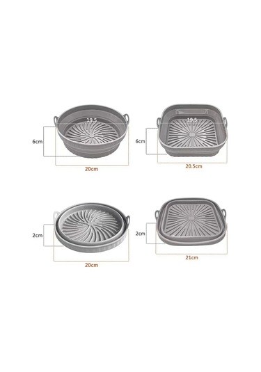 Katlanabilir Hava Fritözü Silikon Astar Yeniden Kullanılabilir