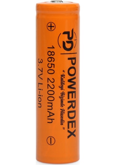Powerdex 18650 3.7v 2200 Mah Li-ion Şarjlı Pil