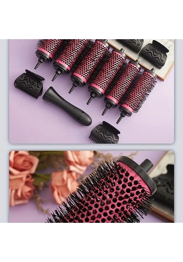 Willowhaven Yeşil 6lı Profesyonel Saç Stili Tarak Seti - Abs Plastik Ve Naylon Fırça Tüm Saç Tipleri