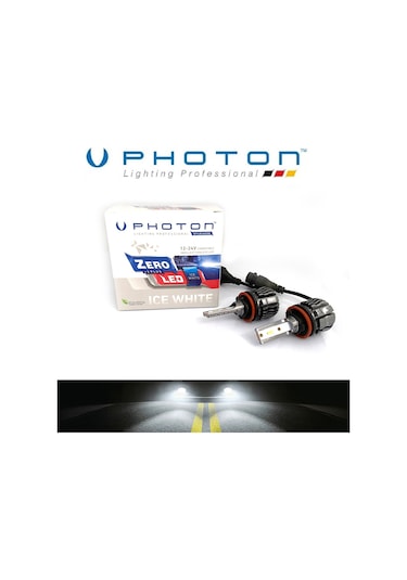 H11 Led Xenon Oto Ampul Photon Zero Fansız Beyaz
