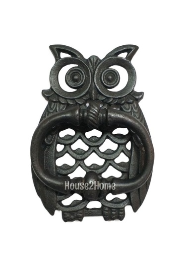 House2Home Pirinç Baykuş Kapı Tokmağı, Tak Tak