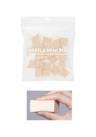 Missha Waffle Mini Puff Doğal ve Kusursuz Kapatıcılık Sağlayan Makyaj Süngeri 20 Adet