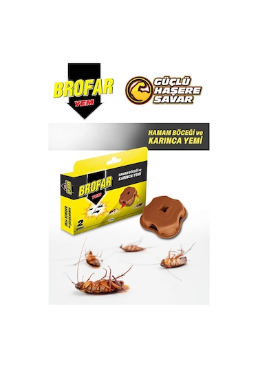 Karınca Yemi Brofar 2 Adetli Paket Hamam Böceği Ve Karınca Yemi