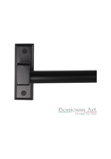 Napoli Ahşap Başlıklı 3 Kanallı Alüminyum Dekoratif Ray Korniş Modern Rustik Beyaz 100 Cm Beyaz